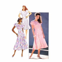 6198 SO EZ SHAPE DROP WAIST FLARE DRESS LENGTHS PATTERN 8-12